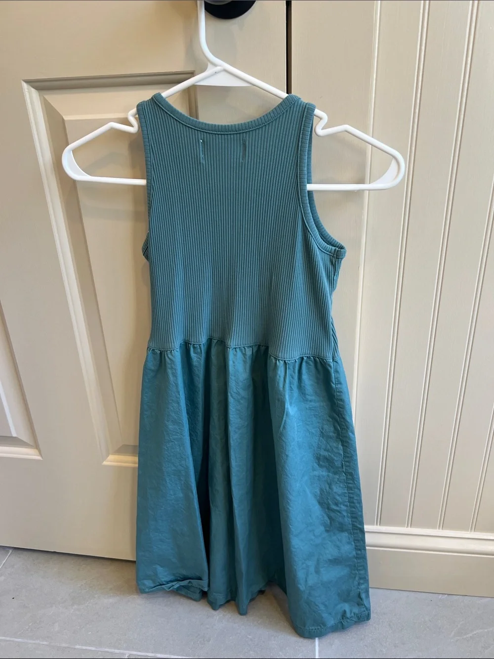 Old Navy Teal Ribbed Tank Dress for Girls